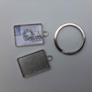 MOTO KLÍČENKA STŘÍBRNÁ (27x20mm)