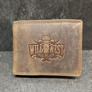 KOŽENÁ PENĚŽENKA S WILD WEST