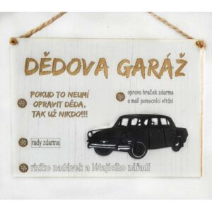 Dědova garáž 28x21cm